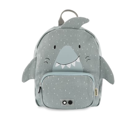Mochila gris para niños - Mr Shark, perfecta para el colegio