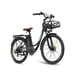 FAFREES F26 Lasting Bicicleta Eléctrica - Motor 250W Batería 36V25Ah 26x1.95 Pulgadas Ruedas Frenos Disco Mecánicos - Negra