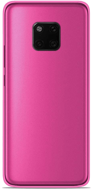 Coque silicone unie compatible Givré Rose Huawei Mate 20 Pro
