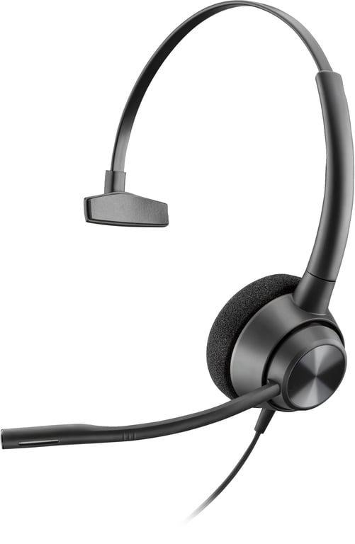 POLY Micro casque EncorePro 310 monaural avec fonction Quick Disconnect TAA Neuf