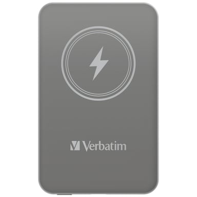 Verbatim Charge 'n' Go Polímero de litio 5000 mAh Cargador inalámbrico Gris