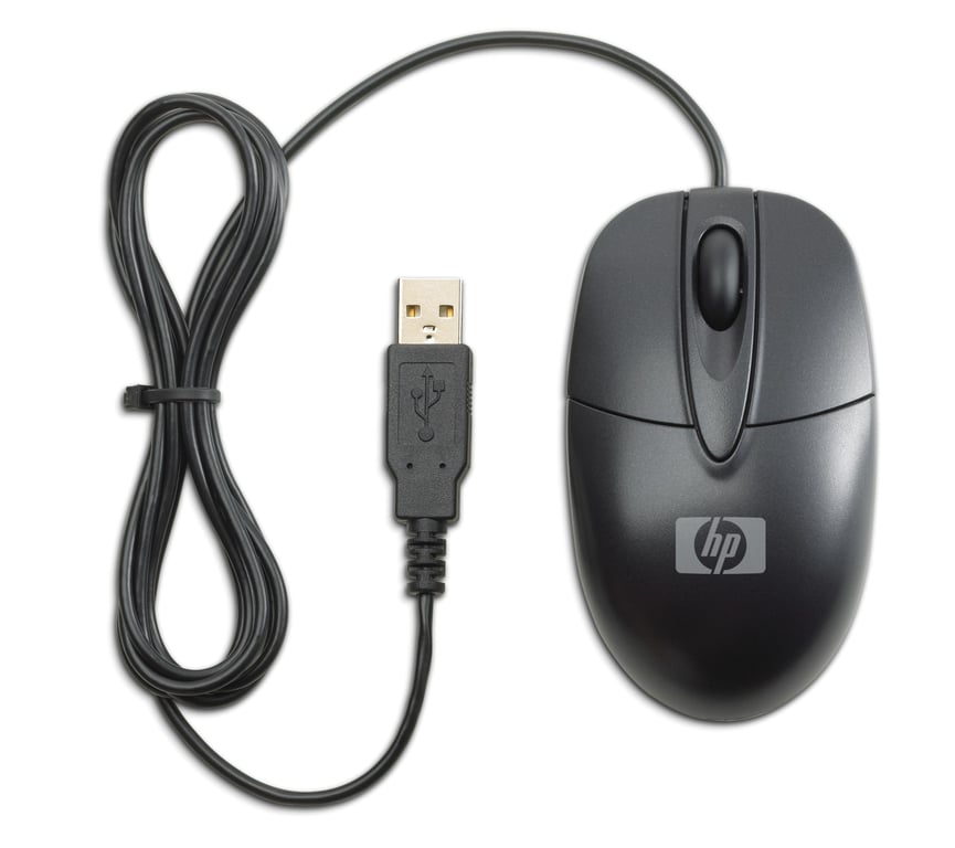 HP optique de voyage 3 boutons Filaire USB - vue 3