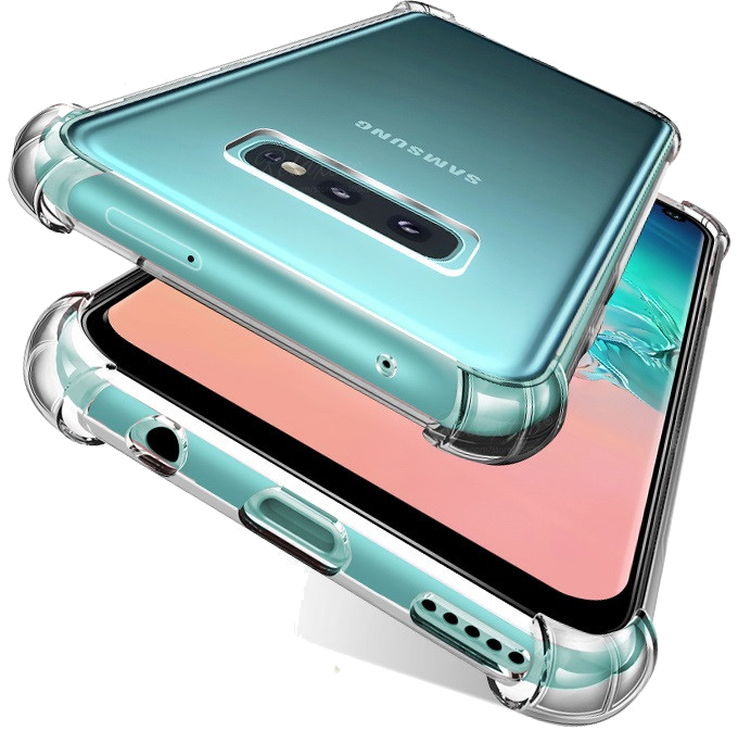 Pack Protection pour SAMSUNG Galaxy S10+ Plus (Coque Silicone Anti-Chocs + Film Verre Trempe)