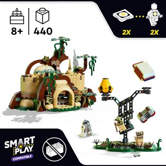 LEGO Star Wars 75422 SMART Play : la hutte de Yoda et l'entraînement Jedi - Neuf
