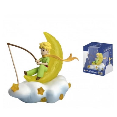 Figurita decorativa de resina El Principito pescando en las nubes