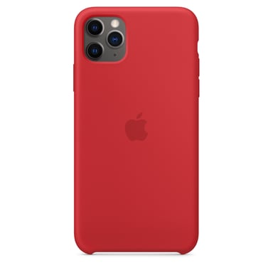Coque en silicone pour iPhone 11 Pro Max Rouge
