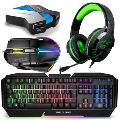 Starter Pack Combo Clavier Souris Casque pour Xbox One