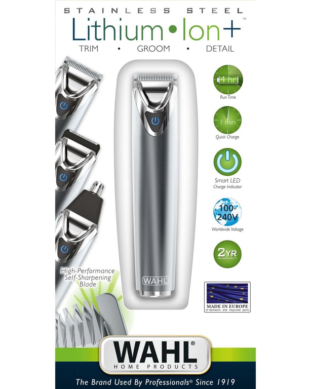 Tondeuse à barbe WAHL LI Stainless Steel trimmer - vue 2
