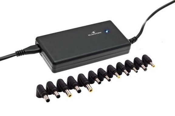 Bluestork BS-PW-NB-65/2 Adattatore di alimentazione e inverter automatico 65 W nero