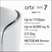 NETGEAR Orbi 770 Tribanda (2.4 GHz / 5 GHz / 6 GHz) Wi-Fi 7 (802.11be) Blanco 7 Interno