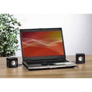 Sistema de altavoces para portátil Sonic Mobil 185'', negro/plateado