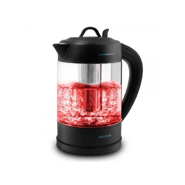 Bouilloire Électrique Cecotec ThermoSense 390 Clear – Verre Borosilicate, 1.7L, Puissance 2200W - vue 2