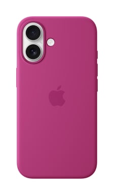 Apple Coque en silicone avec MagSafe pour iPhone 16 - Fuchsia Apple (brand) iPhone 16