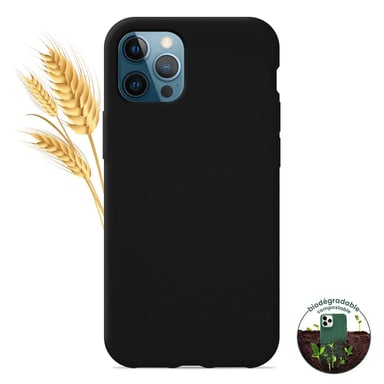 Coque silicone unie Biodégradable Noir compatible Apple iPhone 12 Pro Max