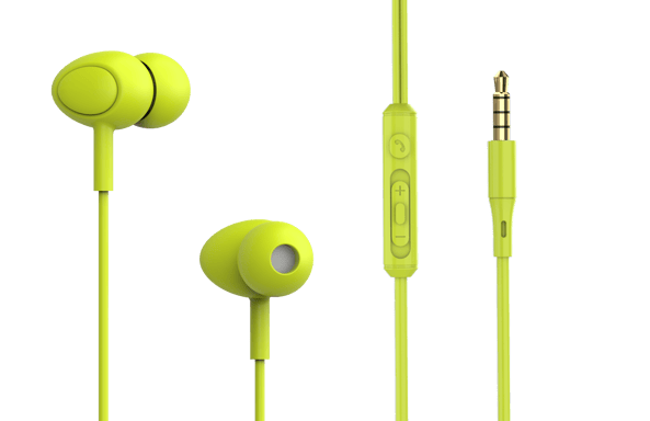 Auricolari in-ear cablati Tellur Basic Gamma con microfono, verde