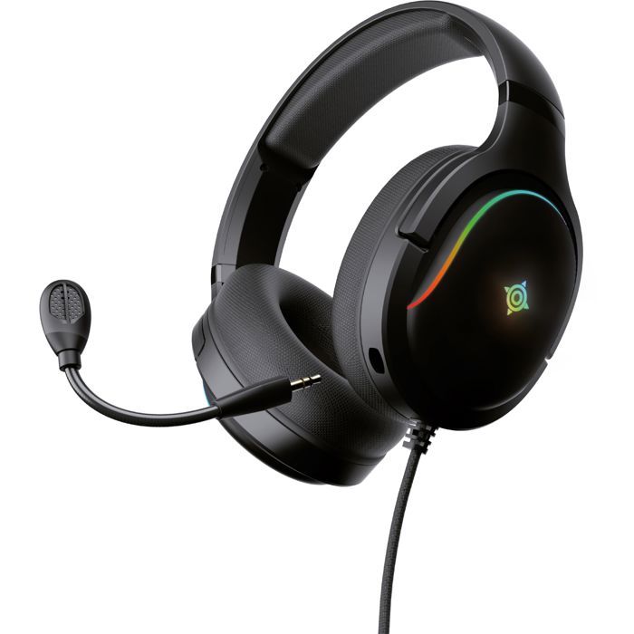 Casque gaming filaire RGB avec micro amovible Borealis - vue 1