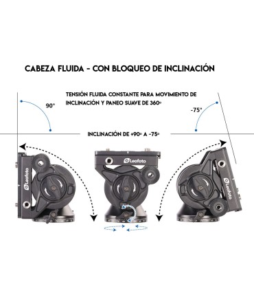 LEOFOTO Rotule fluide video head BV 10 Neuf - vue 2