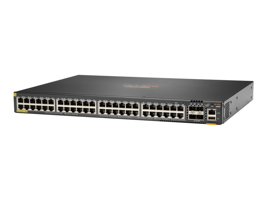 HPE Aruba Networking CX 48G Class 4 PoE 4SFP+ Géré L3 Gigabit Ethernet 101001000 Connexion Ethernet supportant 'alimentation via ce port PoE 1U Neuf - vue 2
