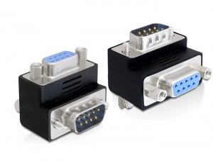 DeLOCK 65265 Scambiatore di genere per cavi Sub-D a 9 pin Nero