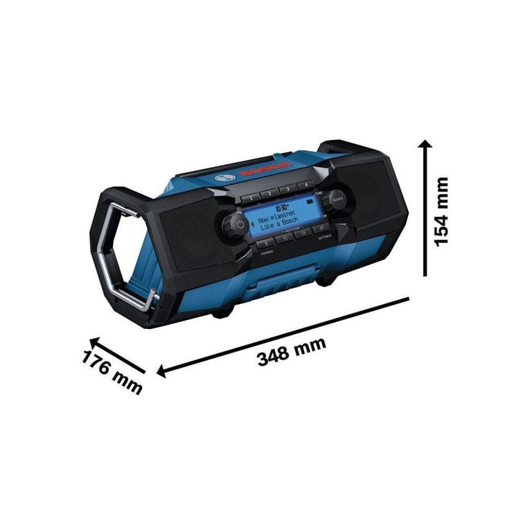 Radio de Chantier Bosch Professional GPB 18V-3 SC – DAB+, FM, Bluetooth 5.4, Sans Batterie - vue 4