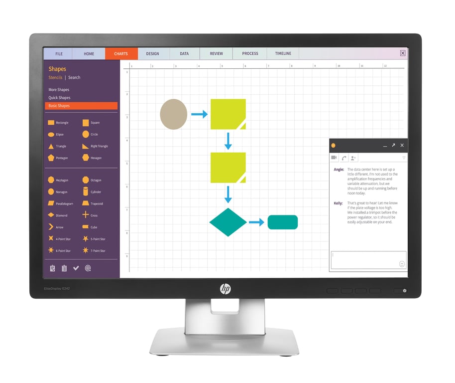 HP Elitedisplay E242 - Écran Led - 24" - 1920 X 1200 @ 60 Hz - Ips - 250 Cd/M² - 1000:1 - 7 Ms - Hdmi, Vga, Displayport - Noir