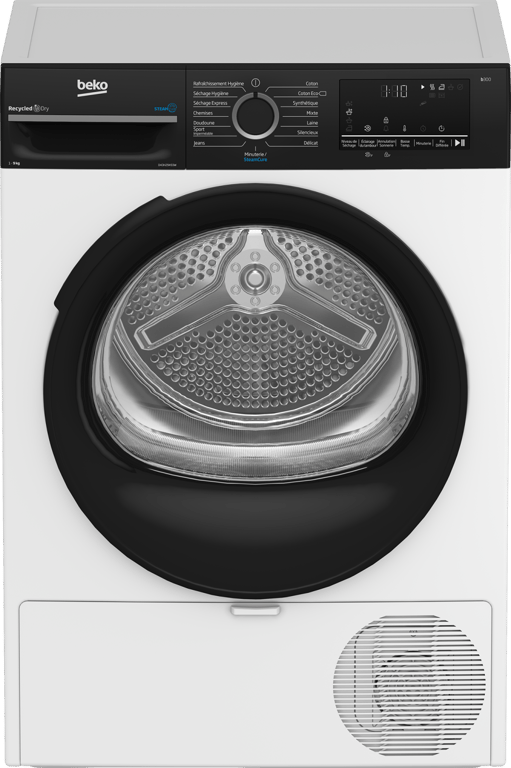 Sèche-Linge Pompe à Chaleur Beko D43H29493W – 9 kg SteamCure - vue 5