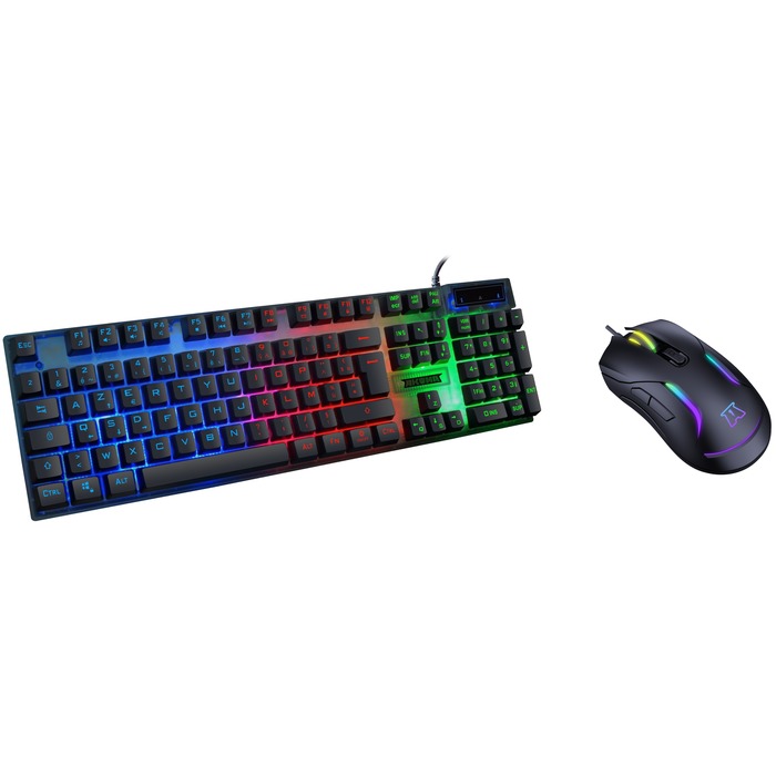 AKUMA – Pack Gaming Sentai C02 Clavier + Filaire Rétroéclairé AZERTY Français 3600 DPI – Pack pour PC PS4 PS5 – – Plug & Play Neuf - vue 1
