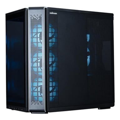 Boîtier PC Midi Tower Zalman P60 Black 5 ventilateurs ARGB verre trempé Noir