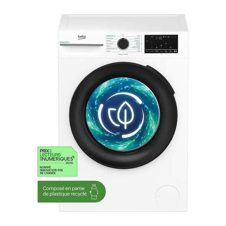 Lave-Linge Frontal Beko BM3WFU410411B – 10 Kg, 1400 Tr/min, Moteur Induction - vue 4