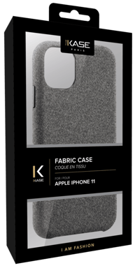 Funda de tela para Apple iPhone 11, gris claro