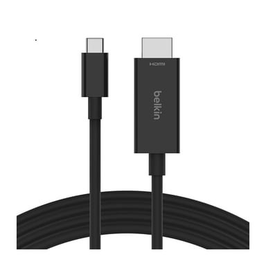 Belkin Cable 3A USB-C a HDMI 2.1 (HDR / 4K / 8K) de 2 m Negro