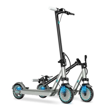 Trottinette électrique urbaine OOK-TEK D8 Pro, double suspension, batterie 36 V 10,5 Ah