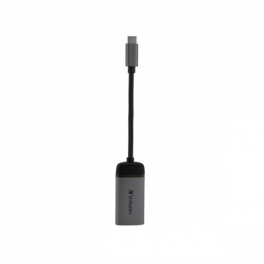 Verbatim 49143 câble vidéo et adaptateur 0,1 m USB Type-C HDMI Noir, Argent