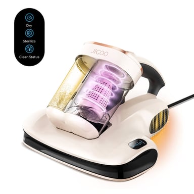 Limpiador de Colchones de Doble Taza Inteligente JIGOO S100 con Potencia 350W y Succión 12KPa