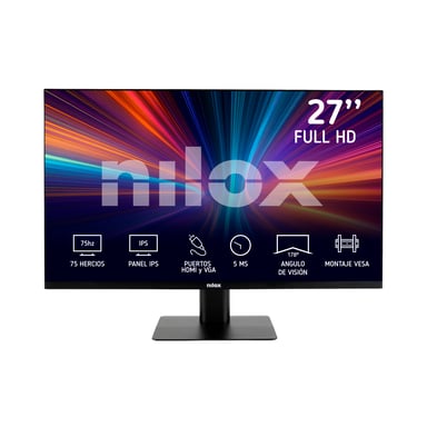 Nilox MONITOR 27'' NXM27FHD11 LED IPS FHD 75HZ 16:9 5MS HDMI/VGA-Desprecintado schermo piatto PC 68,6 cm (27'') 1920 x 1080 pixel Full HD