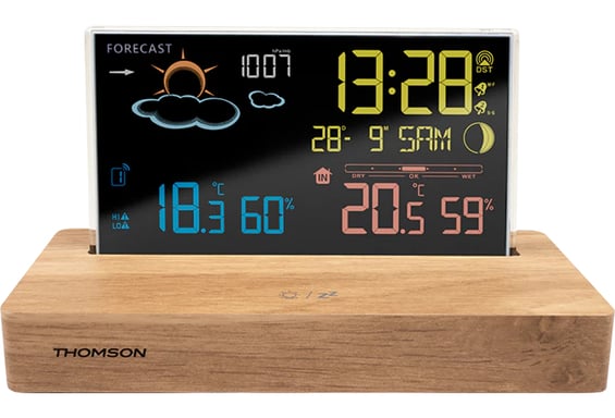 Thomson CT610 estación meteorológica digital Madera LCD AC/Batería