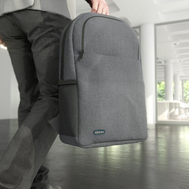 AISENS Mochila premium para portátil 15.6, Gris
