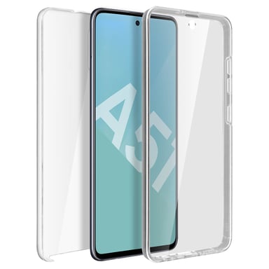 Funda Samsung Galaxy A51 Dura Trasera Integral Suave Delante Transparente