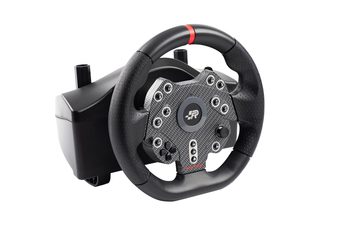 FR TEC Grand Chelem Racing Wheel MKll Racing Volant + Pédales + Levier de Vitesses Changement de Vitesse Renforcé Compatible avec PS4 Xbox Series X/ One et PC Couleur Neuf - vue 2