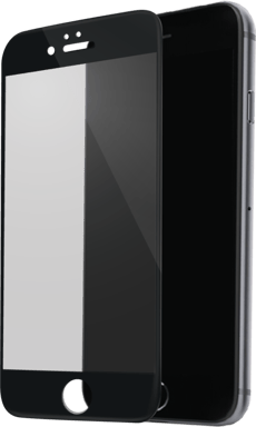 Protezione dello schermo in vetro temperato da bordo a bordo per Apple iPhone 6/6s, nero