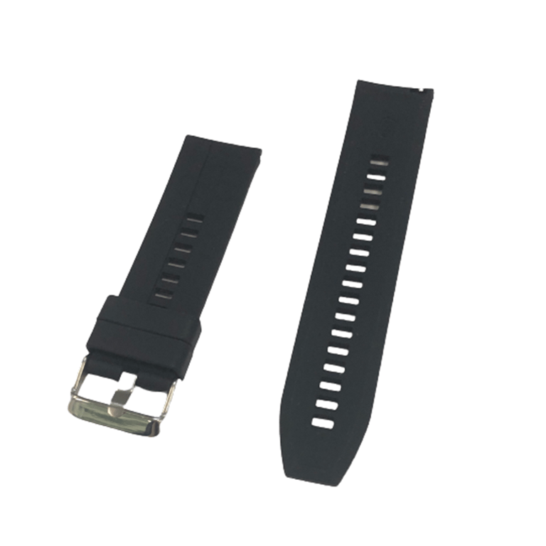 INF Bracelet en silicone 22 mm Black Huawei Watch GT2/GT3 Noir - vue 3