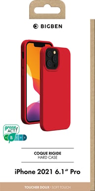 Bigben Connected COVSOFTIP1361PR coque de protection pour téléphones portables Rouge iPhone 13 Pro