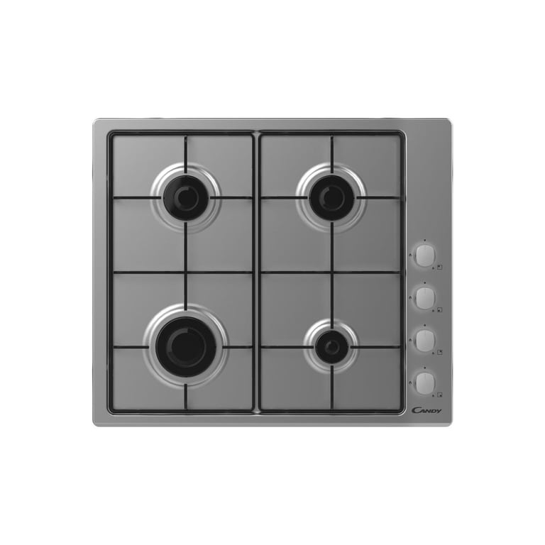 Candy CHW6LX Table de cuisson au gaz Acier inoxydable 4 foyers - vue 2