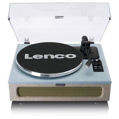Lenco LS-440 platine Tourne-disque entraîné par courroie Bleu, Taupe Automatique