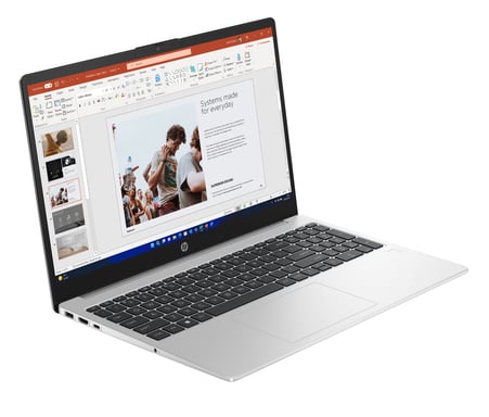 HP 255 15,6 pollici G10 Notebook PC AMD Ryzen? 3 7330U Laptop 39,6 cm (15,6'') Full HD 8 GB DDR4-SDRAM 512 GB SSD Wi-Fi 6 (802.11ax) Windows 11 Pro Argento