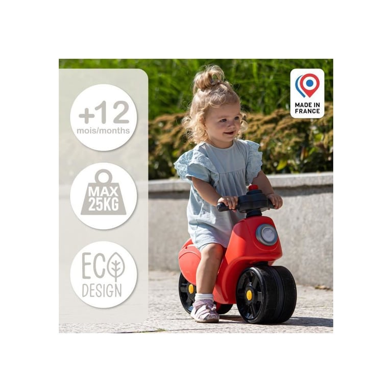 Scooter Strada FALK Guidon directionnel avec klaxon Larges roues sécurisantes 100% Fabriqué en France Dès - vue 4