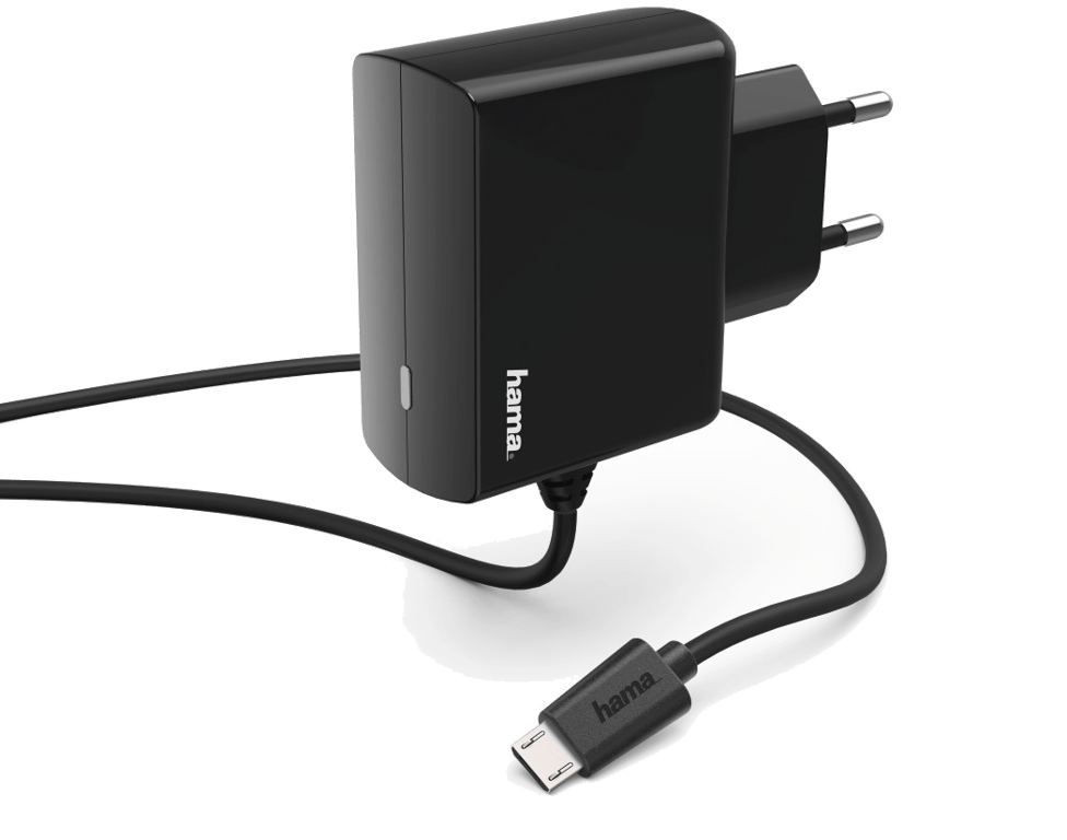 Chargeur micro-USB, 2,4 A, noir