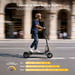 Patinete Eléctrico Ausom K30 VMP, Motor 1100W y Batería 648Wh, Autonomía 70km, Suspensión ShocFree, Bloqueo Inteligente NFC, Patinete Plegable para Adultos