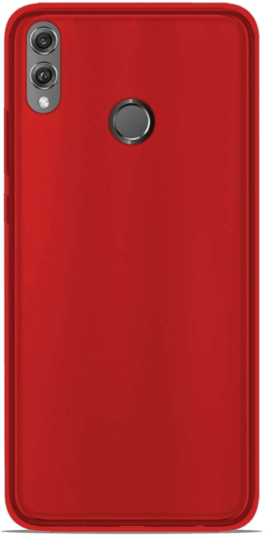Coque silicone unie compatible Givré Rouge Huawei Honor 8X