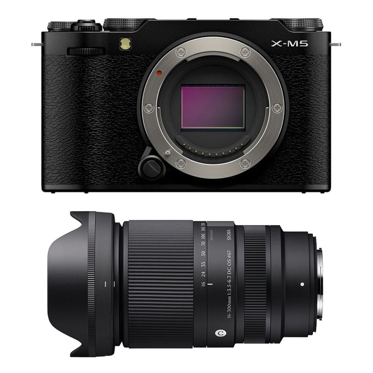 Appareil Photo Mirrorless Fujifilm X-M5 26.1MP – Kit Sigma 16-300mm f/3.5-6.7 DC OS Contemporary - vue 2